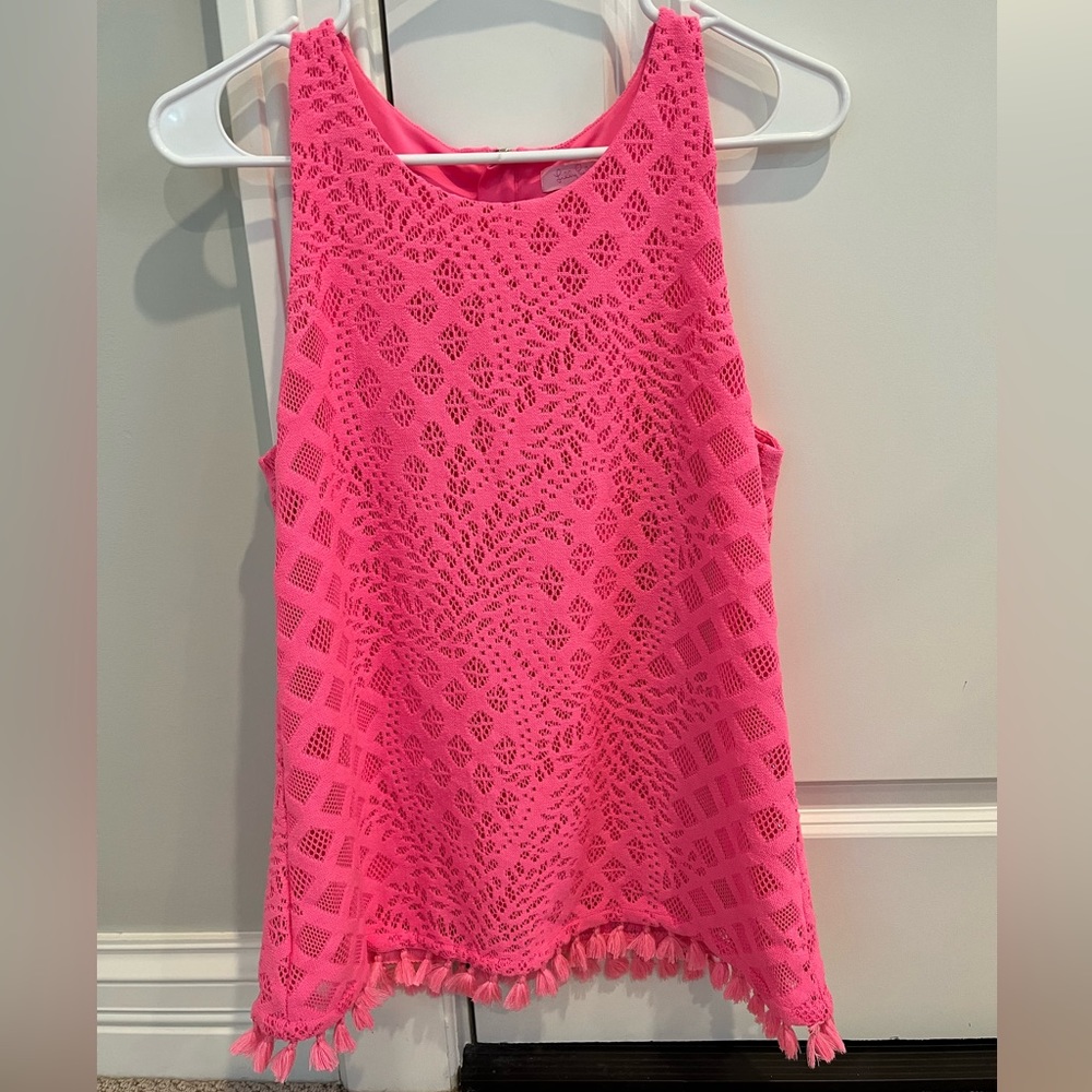 Lilly Pulitzer pink tank top, size M